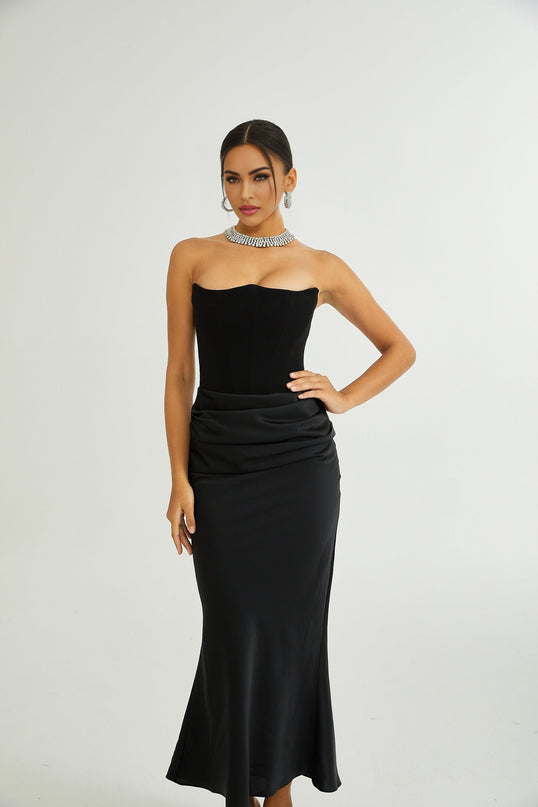 Aurore offshoulder maxi dress