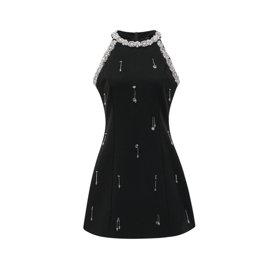 Brianna Mini Dress Panelled Embellished Jacqueline van Hoef