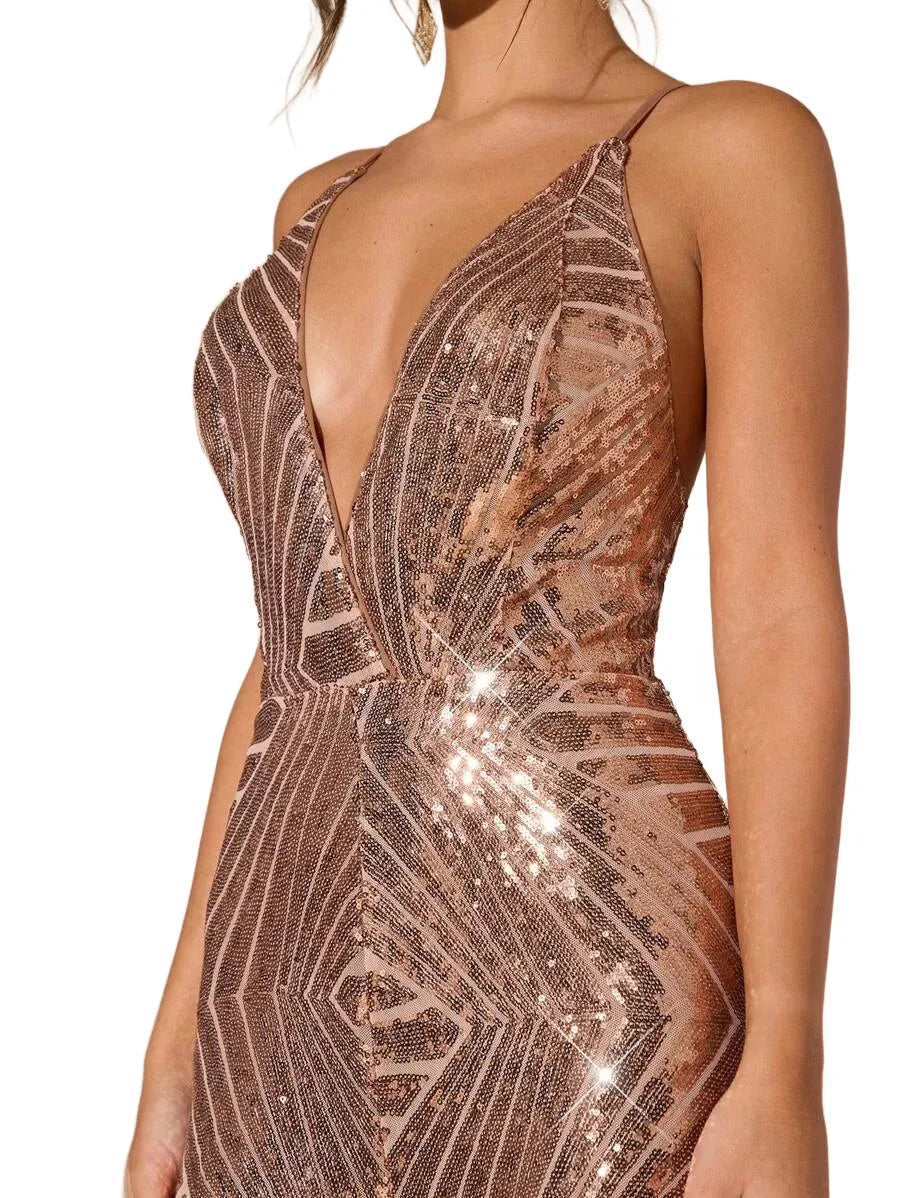 BAE Elegant Y2K Sparkling Rhinestone Embellished Jumpsuit Suitable For Daily Dating Outing