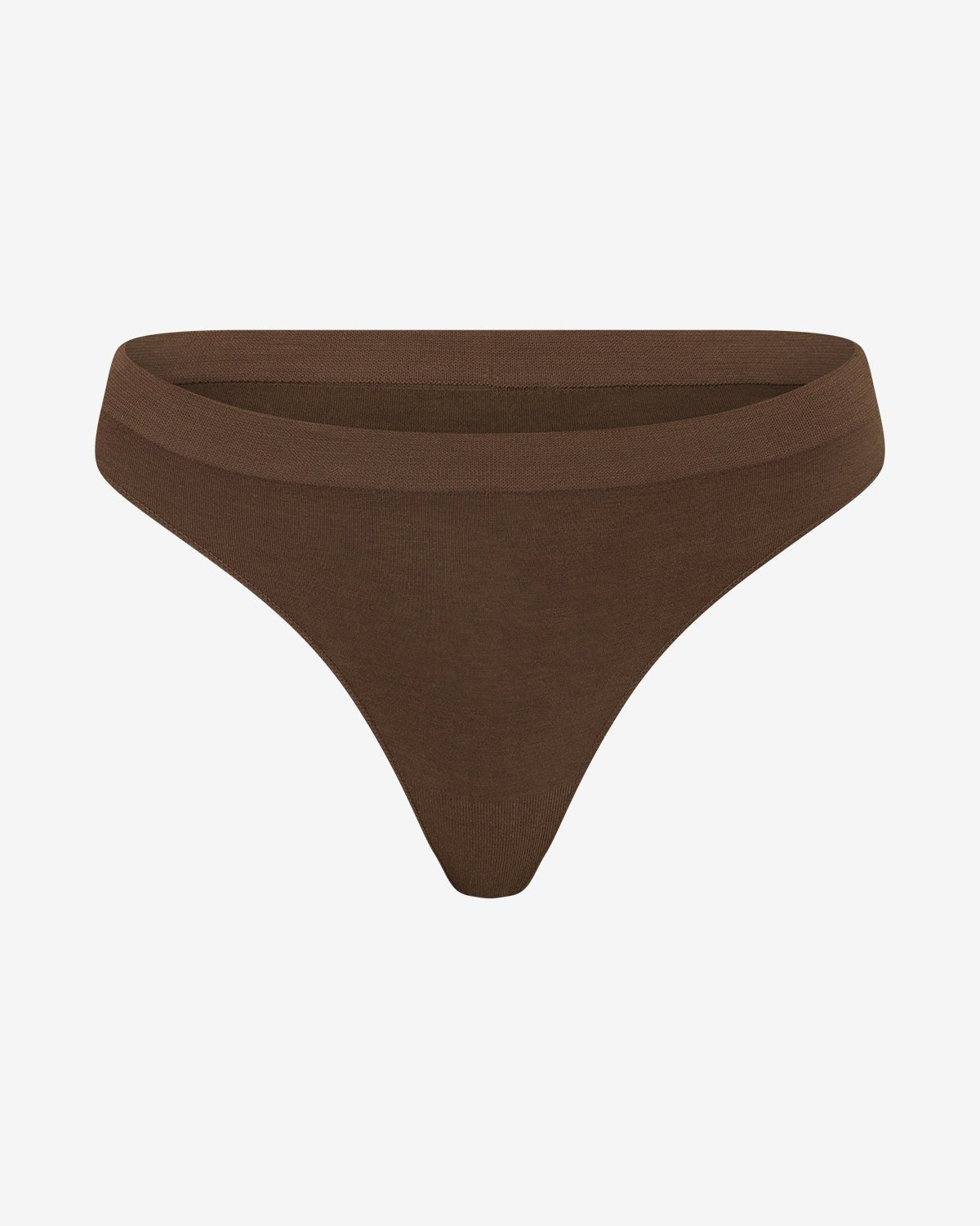 Bamboo seamless thong underwear - Brown