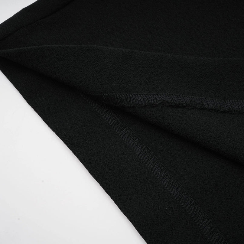 Barbara Black Jacket Trousers Pleated Ribbon Set