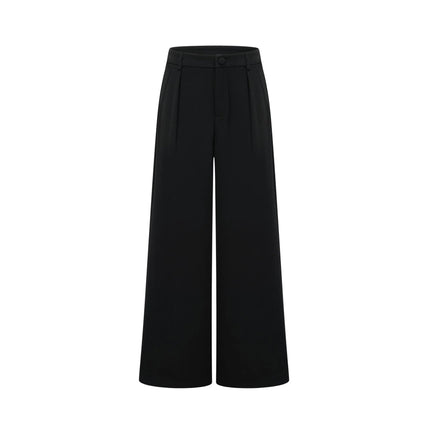Barbara Black Jacket Trousers Set Ribbon Detail Nylon Rayon Blend