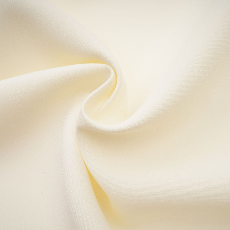 Beige two piece outfit set featuring a top and skirt with 3D floral petal details in neutral tones