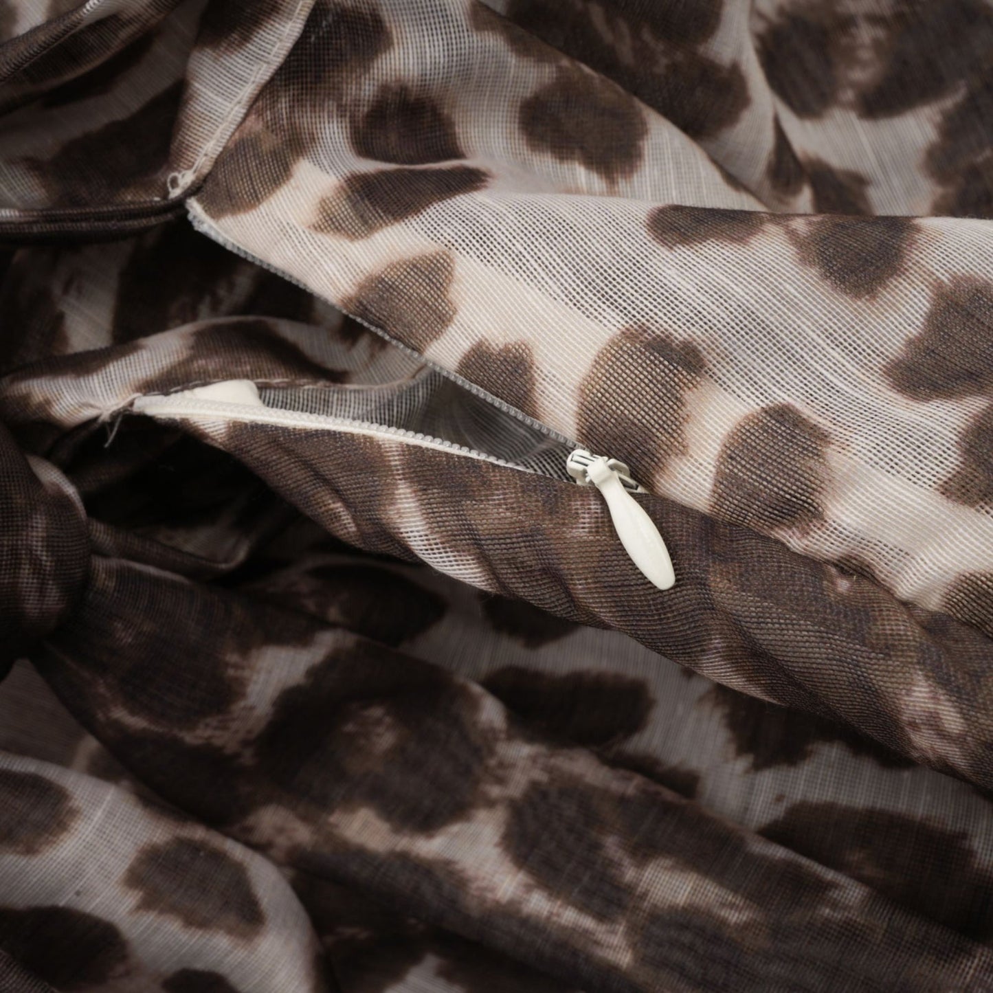 Belle leopardprint oversizesleeved blouse