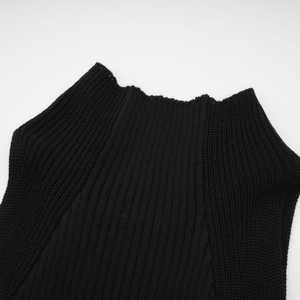Bice Black Stretch Cotton Mini Dress with Twist Detailing and Cut-Outs