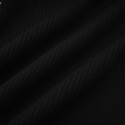 Bice Black Stretch Cotton Mini Dress with Twist Detailing and Cut-Outs