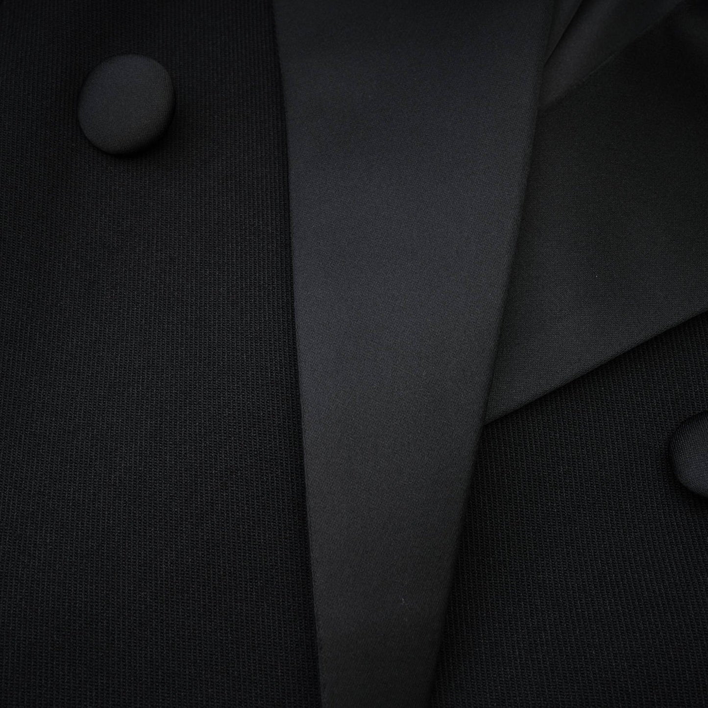 Black double breasted long coat named Eithne