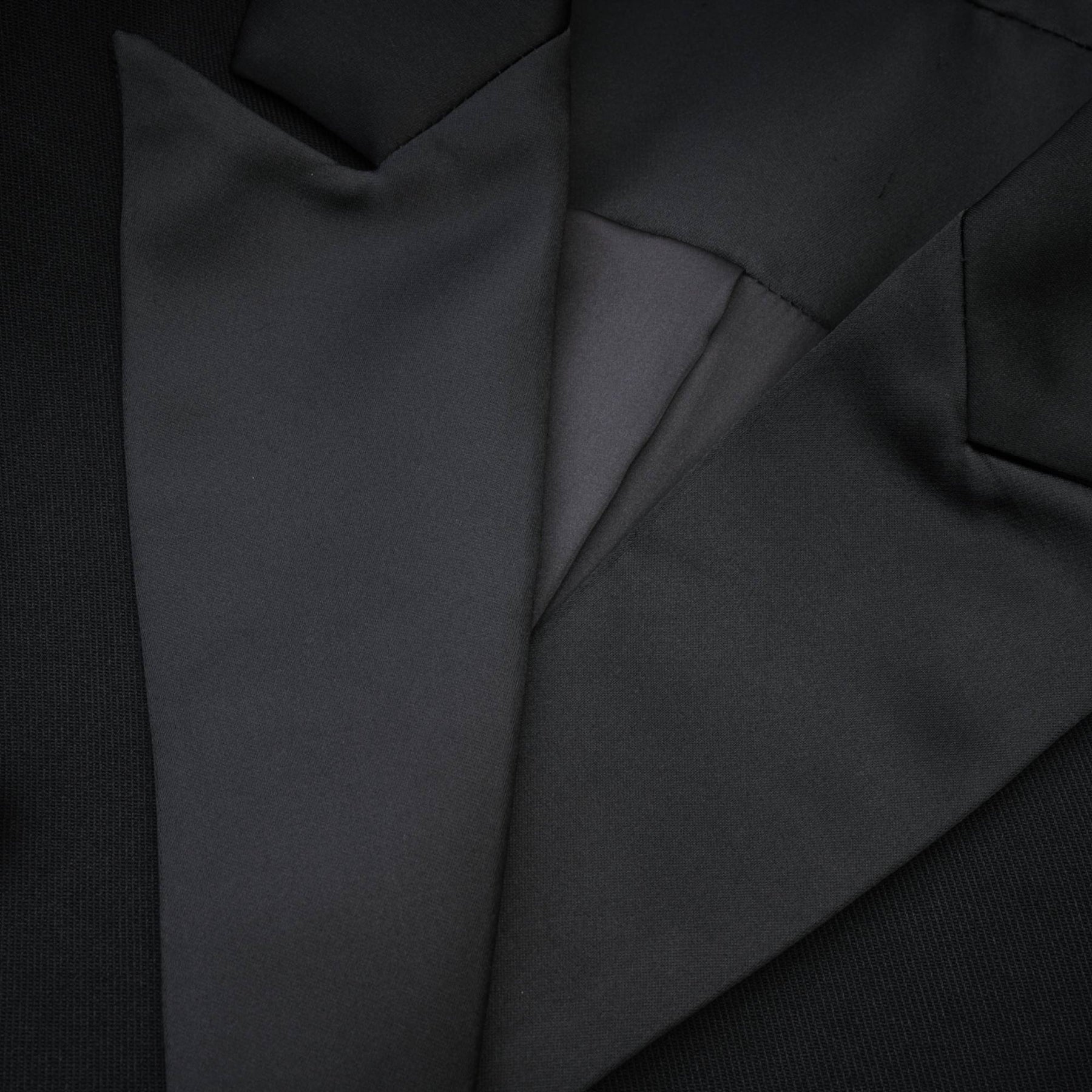 Black double breasted long coat named Eithne
