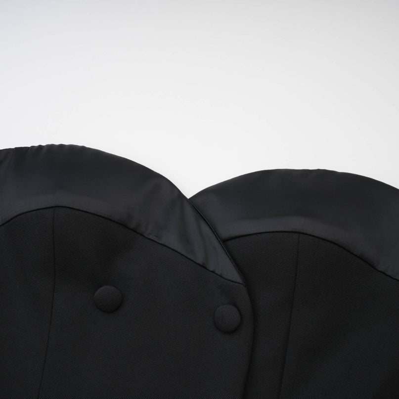 Black mini dress with lace details by Zephyra