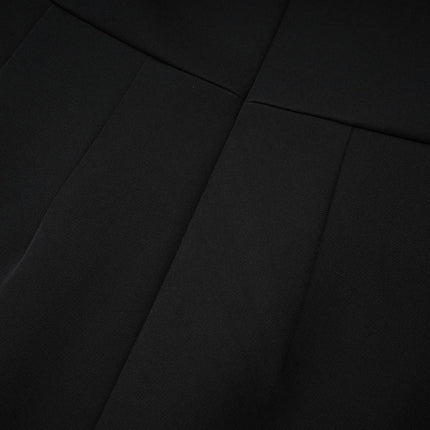 Black mini dress with lace details named Zephyra