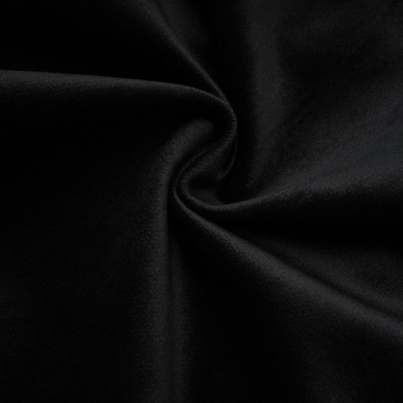 Black velvet mini dress with crystal embellishments called Emilie