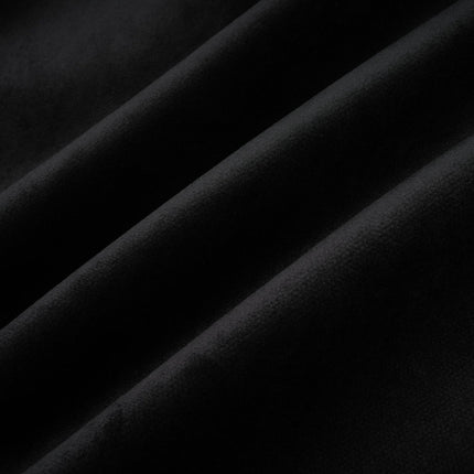 Black velvet mini dress with crystal embellishments named Emilie