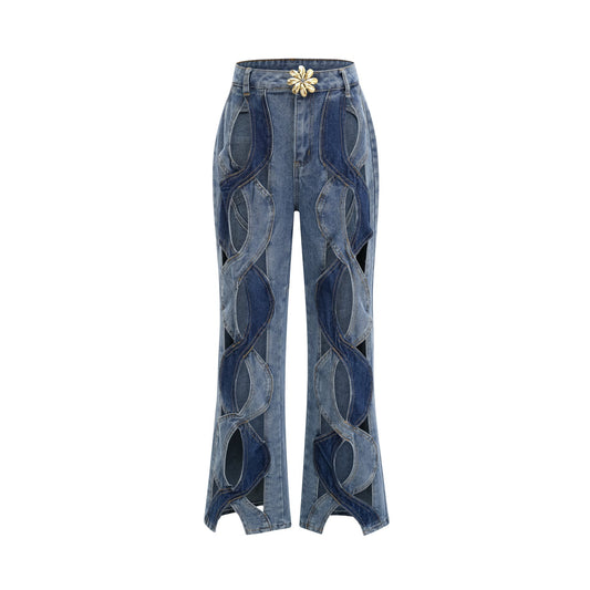 Blanche highwaist cutout jeans