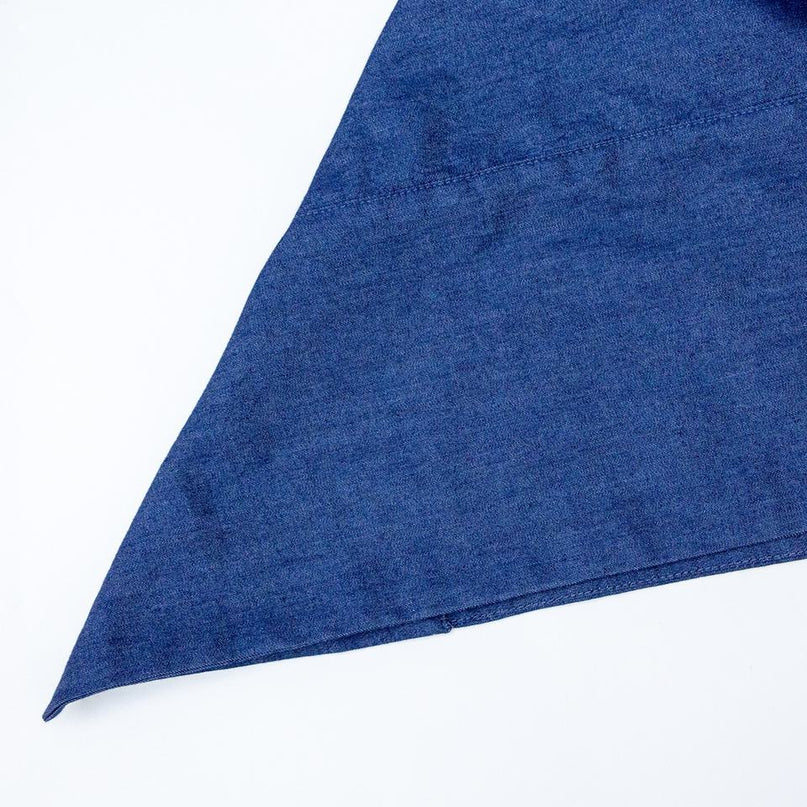 Blue cape blazer with handmade flower details shawl collar and kimono design for women