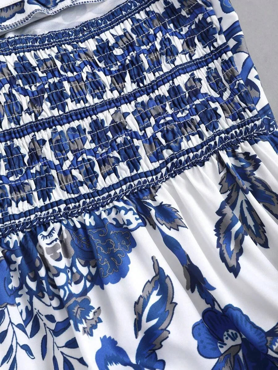 Bohemian Style Beach Dress Spaghetti Strap HighEnd Long Sundress For Summer Vacation Maxi Women