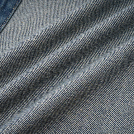 Brenna Blue Wide Leg Panelled Denim Jeans