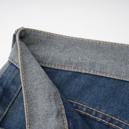 Brenna Blue Wide Leg Panelled Denim Jeans