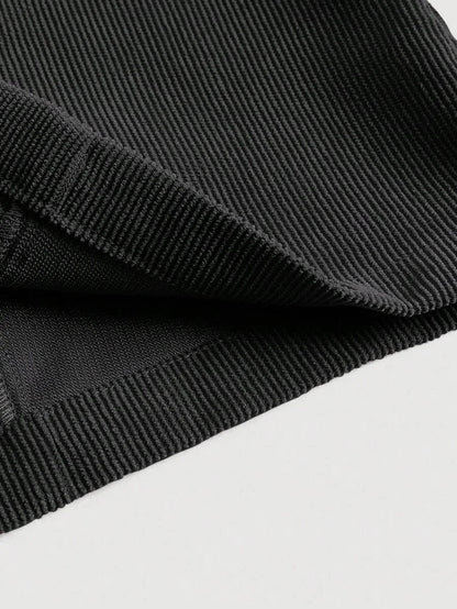 Button Front Corduroy Skirt