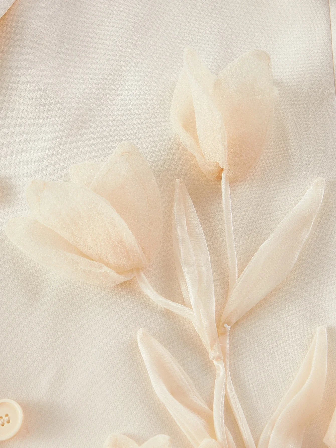 BUTTON UP STEREO FLORAL BLAZER