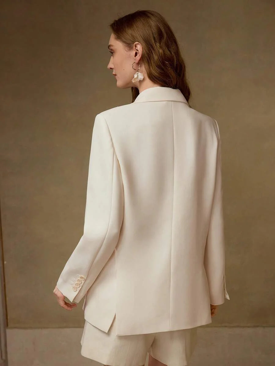 BUTTON UP STEREO FLORAL BLAZER