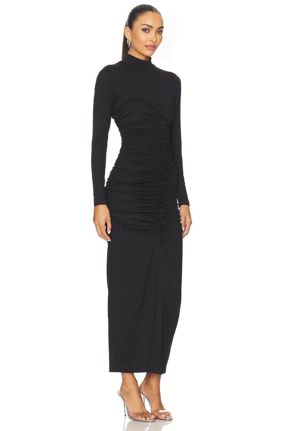 Mock Neck Long Sleeve Dress Susana Monaco