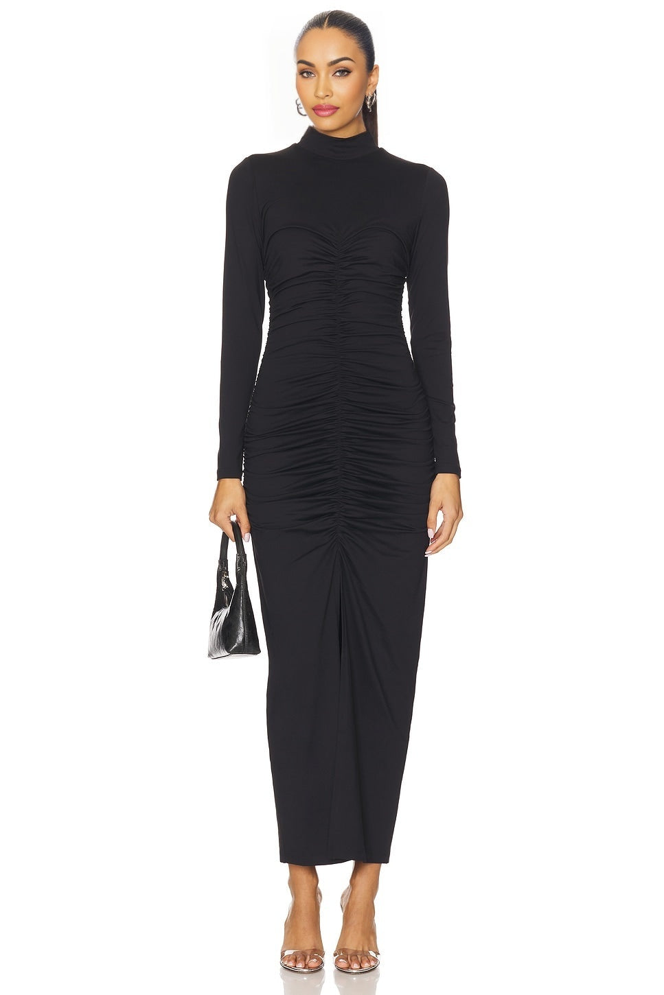 Mock Neck Long Sleeve Dress Susana Monaco