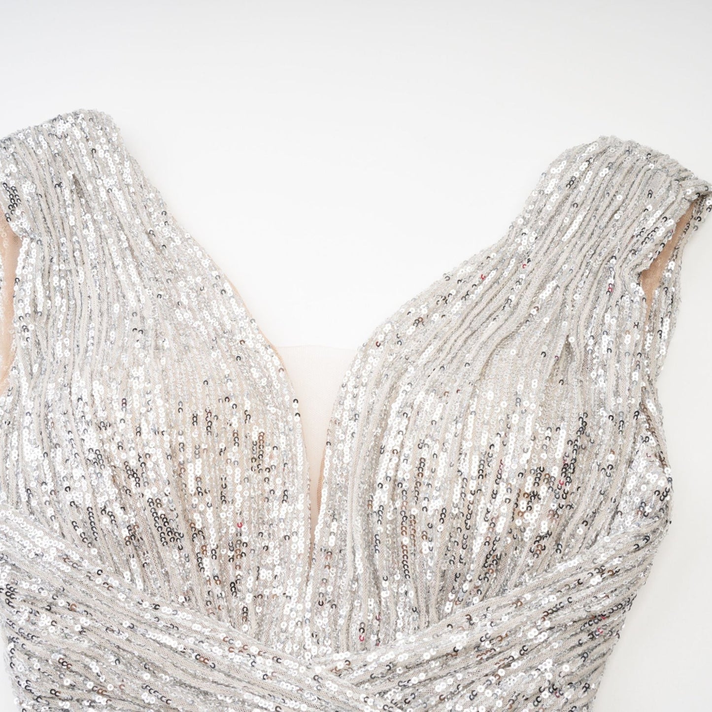 Caelia silver embellished maxi dress