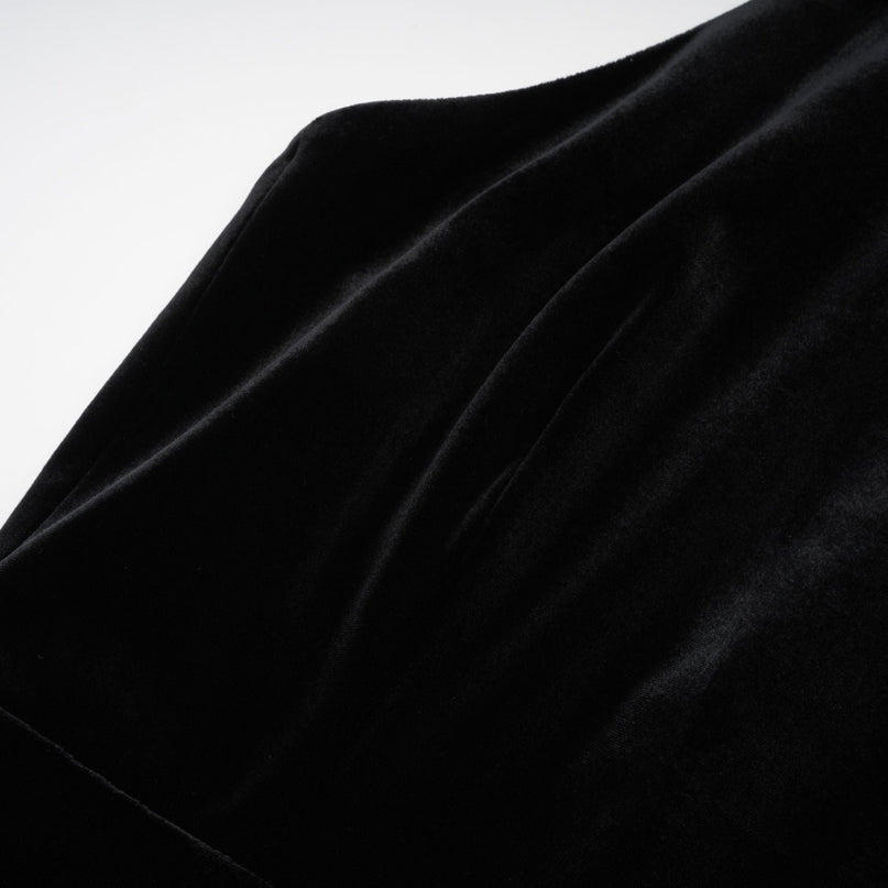 Caisa embellished turtleneck black dress