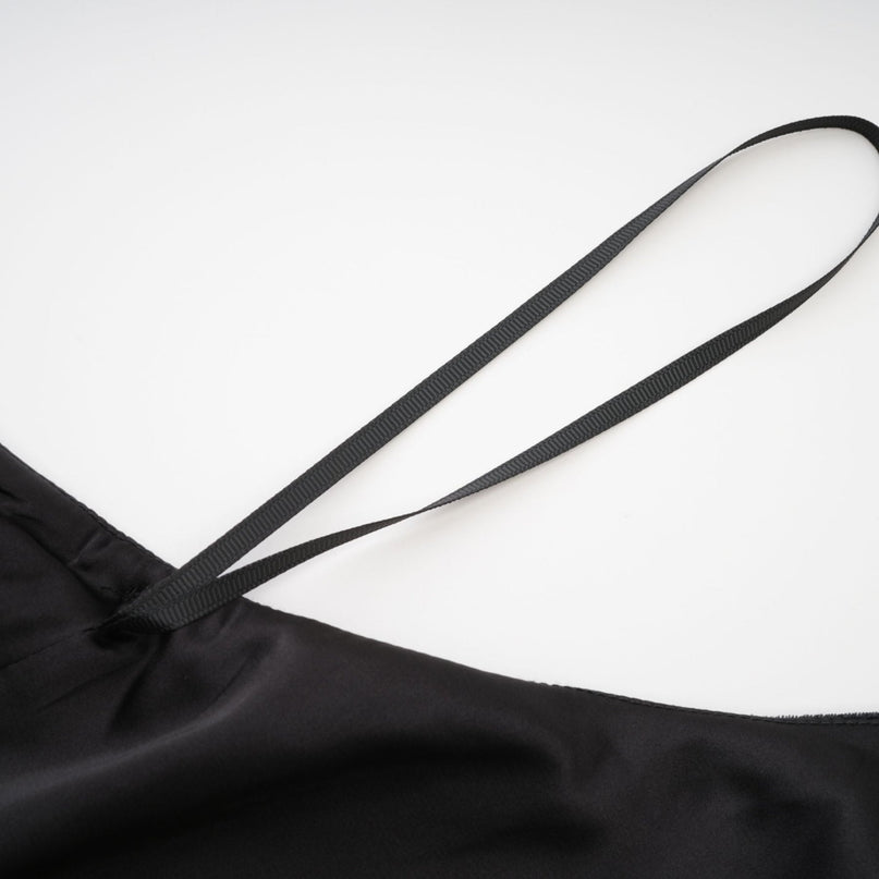 Caisa embellished turtleneck black dress