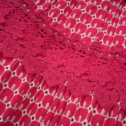 Caitlin Red Lace Maxi Dress