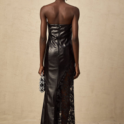 Caitlyn Black Lace Maxi Dress for Women
