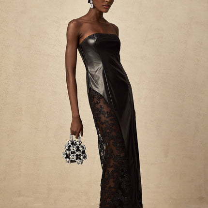 Caitlyn Black Lace Maxi Dress