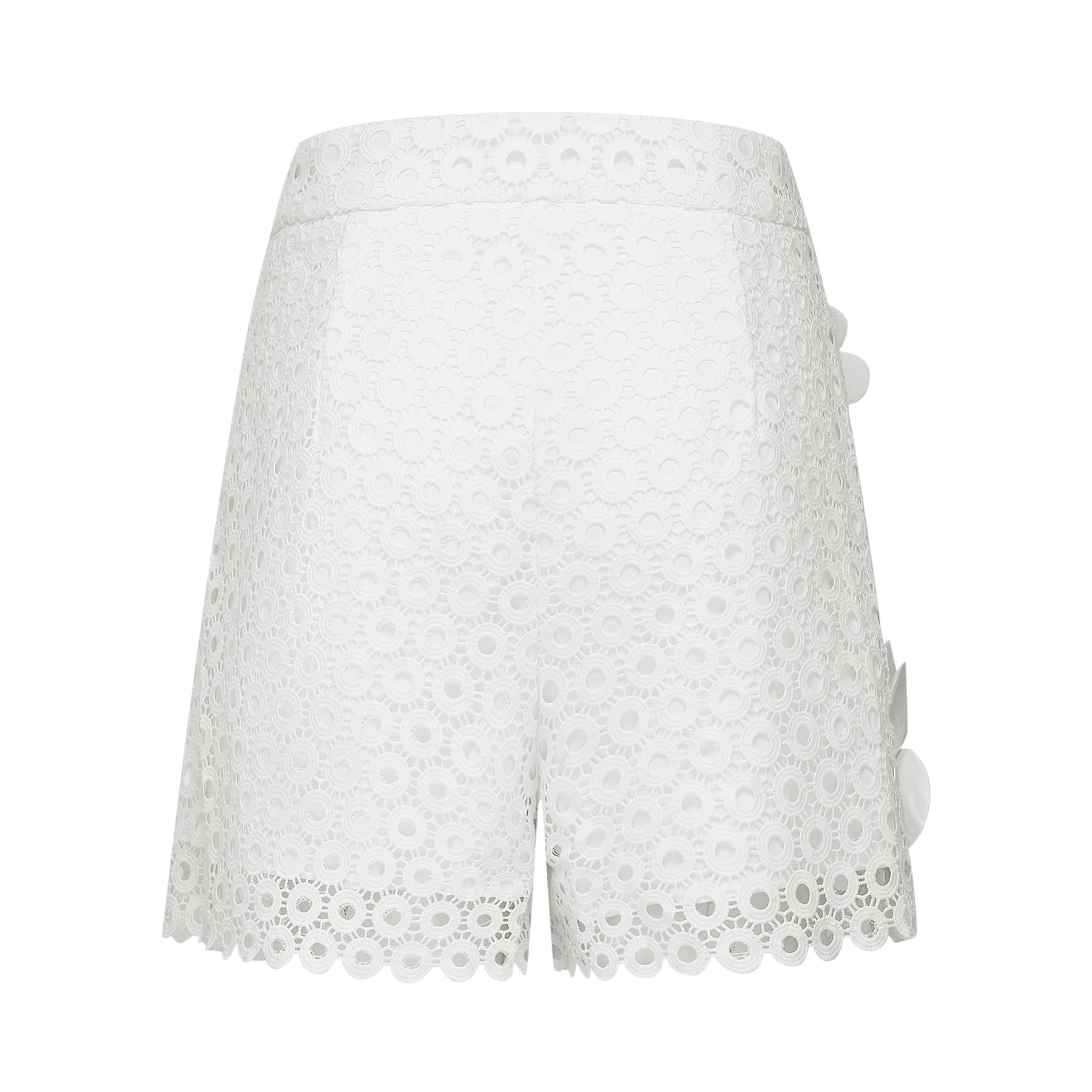 Calla fauxflower cutout blouse  shorts matching set