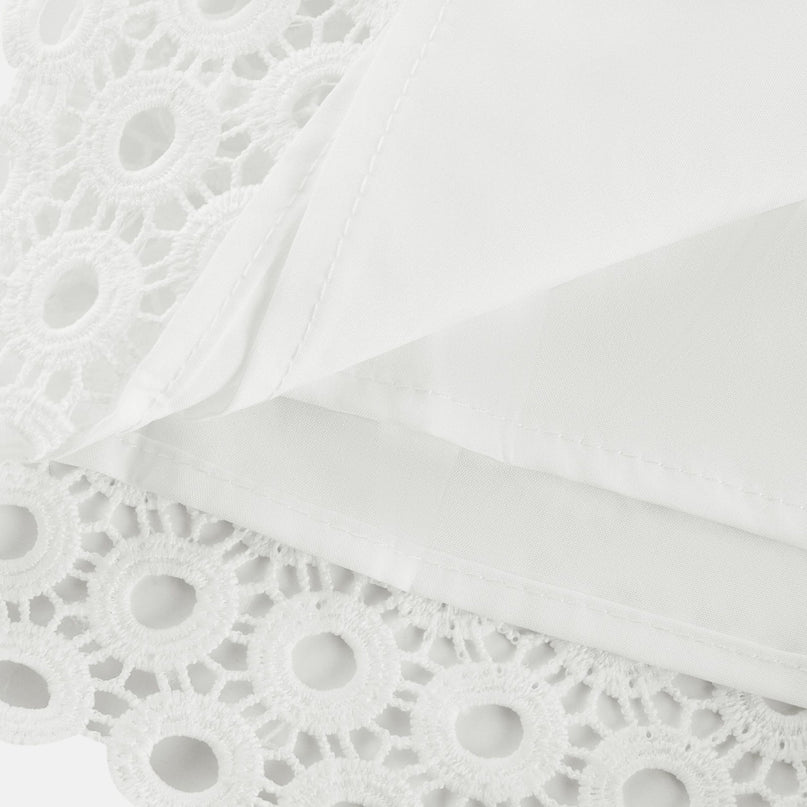 Calla fauxflower cutout blouse  shorts matching set