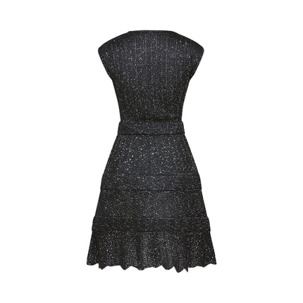Callie Black Sequin Mini Dress