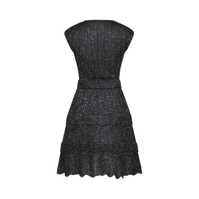 Callie Black Sequin Mini Dress