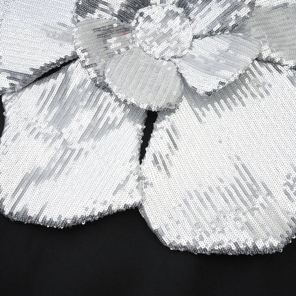 Camila Black Sequin Off-the-Shoulder Mini Dress