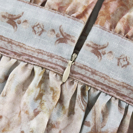 Camille floralprint longsleeve boho dress