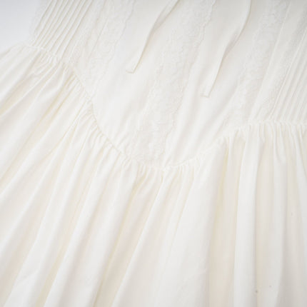 Camille White Bustier Mini Dress with Lace Lining and Tie Ribbon