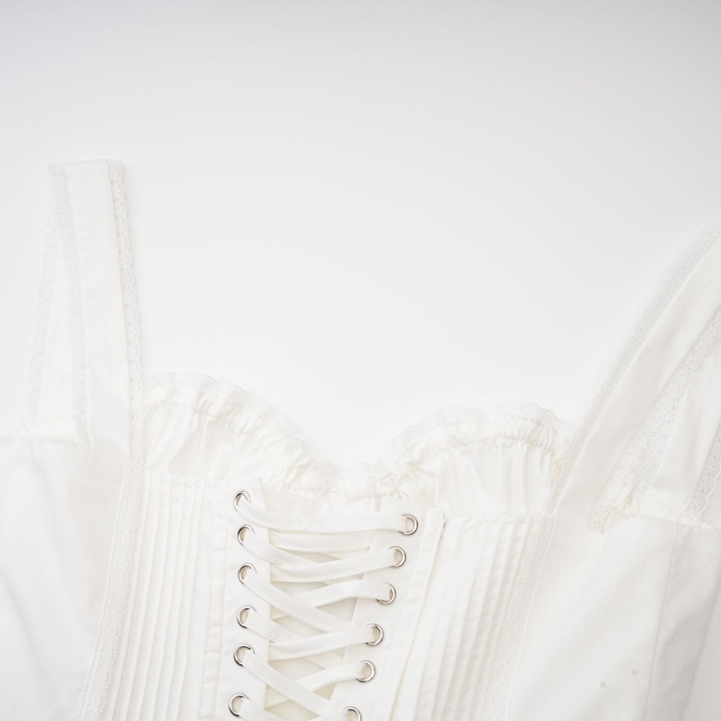 Camille white corset mini dress