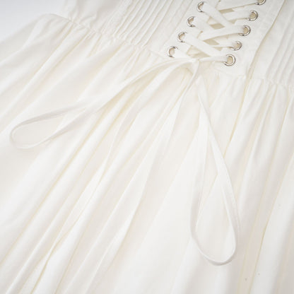 Camille white corset mini dress