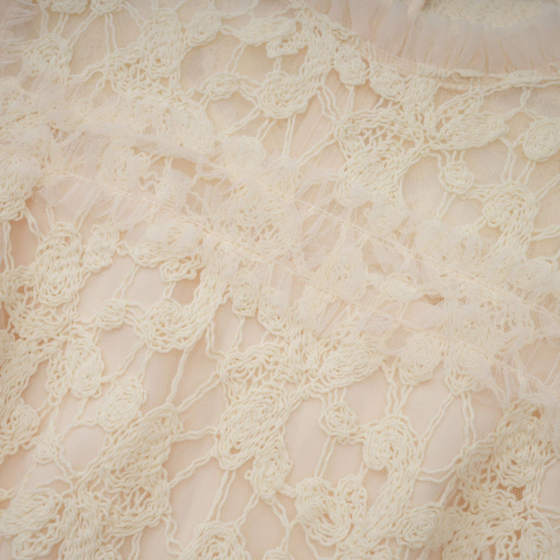 Capucine floralembroidered layered tulle maxi dress