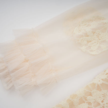 Capucine floralembroidered layered tulle maxi dress