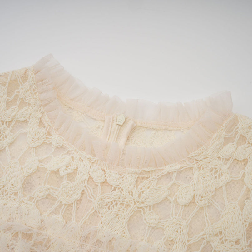 Capucine floralembroidered layered tulle maxi dress