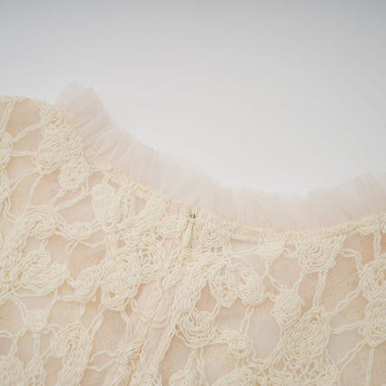 Capucine floralembroidered layered tulle maxi dress