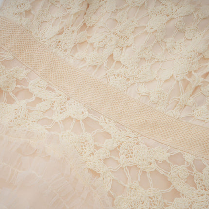 Capucine floralembroidered layered tulle maxi dress