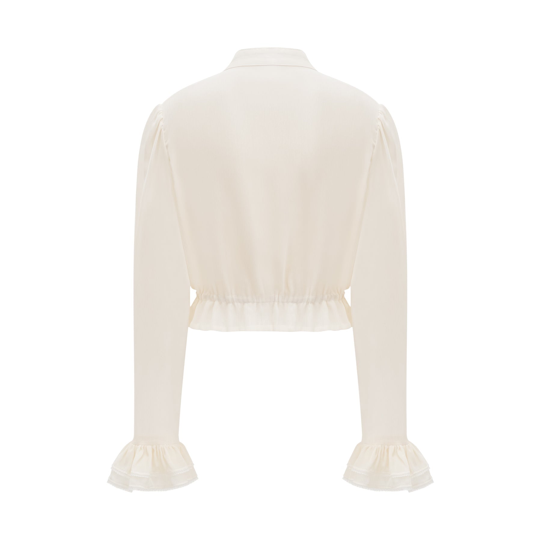 Capucine ruffle gathered top