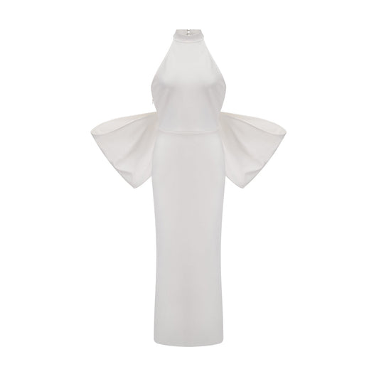 Capucine white oversize - bow bandage dress - XXS