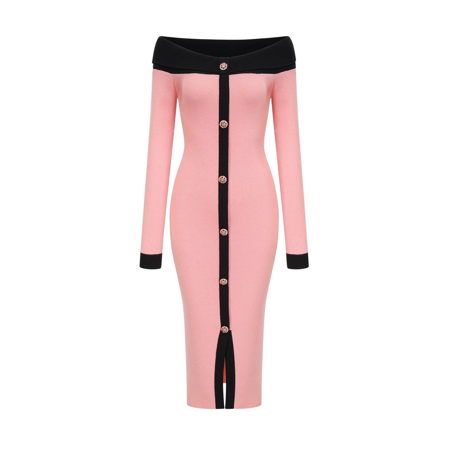 Carine pink midi dress