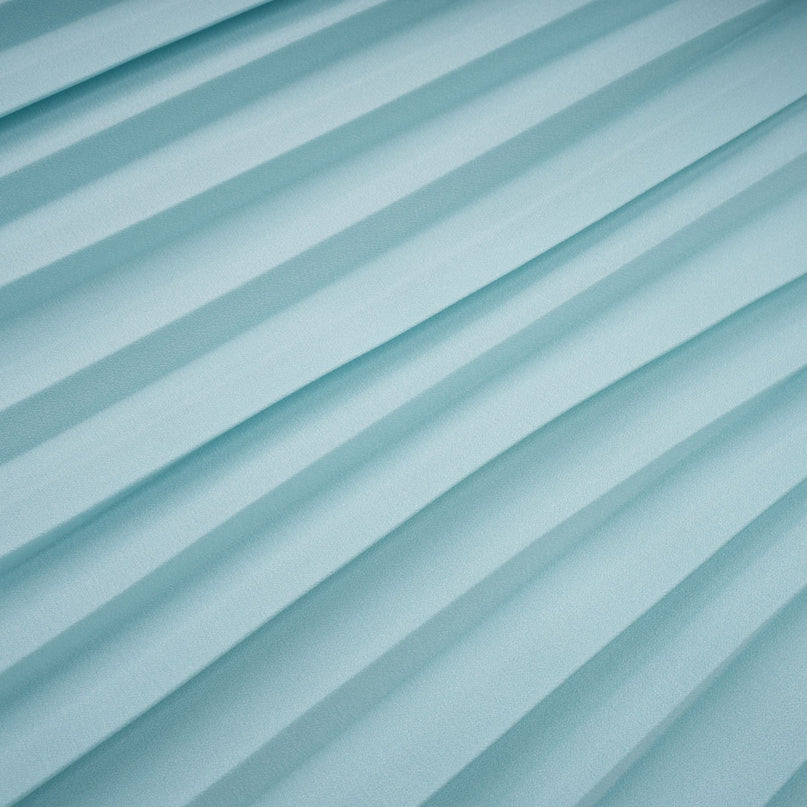 Carlotta blue pleated corset maxi dress